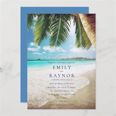 green island invitation card